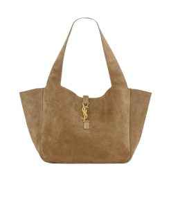 Saint Laurent Le 5 ? 7 Bea In Suede Golden Leaf 55Cm 763435008Iw3194