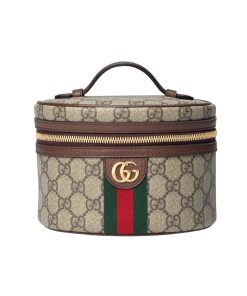 Gucci Beige Gg Supreme Ophidia Cosmetic Case 21Cm 627463 96Iwg 8745