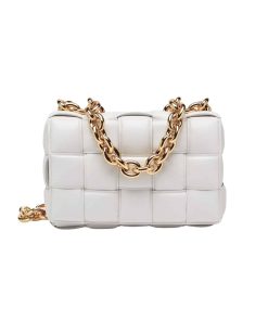 Bottega Veneta Chain Cassette Crossbody Bag In White 26Cm 631421Vbwz09143
