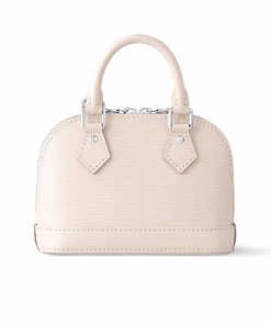 Louis Vuitton Nano Alma Bag White Quartz 18Cm M82411