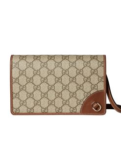 Gucci Gg Emblem Super Mini Shoulder Bag Beige 20Cm 820688 Fad6L 9758
