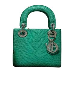 Dior Vert Tundra Lizard Mini Lady Green 18Cm