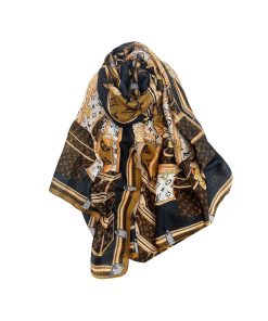 Louis Vuitton Lv Monogram Scarf Yellow 90Cm