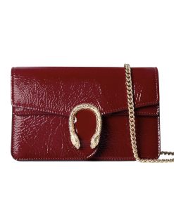 Gucci Dionysus Super Mini Bag Patent Leather Rosso Ancora Red 18Cm 795368 0Aaa8 6207