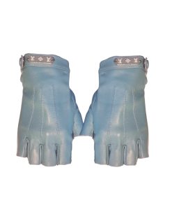 Louis Vuitton Leather Gloves Monogram Hardware In Blue