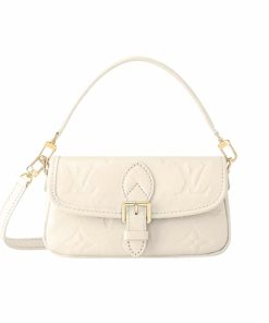 Louis Vuitton Nano Diane Bag Monogram Empreinte White 20Cm