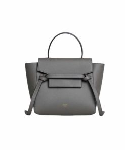 Celine Nano Belt Bag In Grained Calfskin Grey 20Cm 189003Zva 10Dc