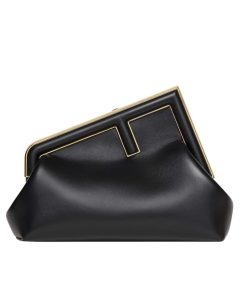 Fendi First Small Nappa Leather Bag Black 23Cm 8Bp129Abvef0Kur