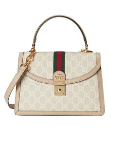 Gucci Ophidia Small Top Handle Bag Beige 25Cm 651055 Uulag 9682
