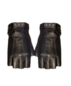 Louis Vuitton Leather Gloves Monogram Hardware In Black