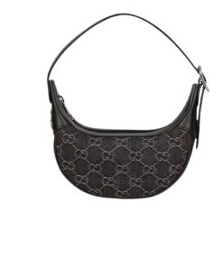 Gucci Ophidia Gg Mini Denim Bag Black And Gray 19Cm 658551 Fac2F 8450