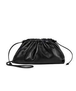 Bottega Veneta Mini The Pouch Leather Clutch In Black 22Cm