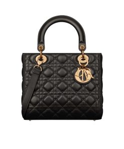 Dior Medium Lady Black Cannage M0565Onge_M900 24Cm