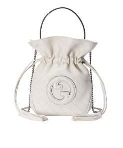 Gucci Blondie Mini Bucket Bag White 19Cm 760313 Aacp7 9022