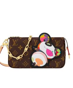 Louis Vuitton X Takashi Murakami Pochette Monogram Brown 28Cm M13440
