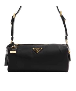 Prada Re Nylon Pouch Black 28Cm 1Ne058 2C05 F0002