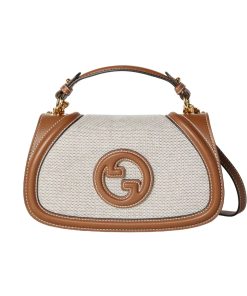 Gucci Blondie Mini Shoulder Bag Natural And Tan 22Cm 815700 Haakf 2545