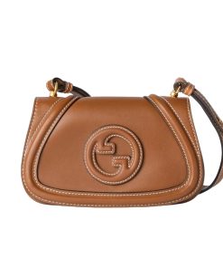 Gucci Blondie Mini Shoulder Bag Brown 22Cm 815700 Aaec2 2718