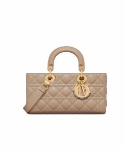 Dior Medium Lady D Joy Bag Cannage Lambskin Beige 26Cm M0540Onge M51U