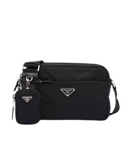 Prada Re-Nylon Shoulder Bag Black 1Bc167Rv44F0002Vb1M