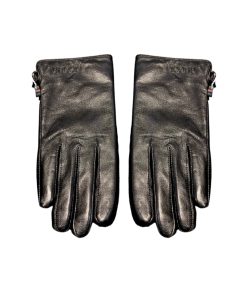 Gucci Leather Gloves In Black