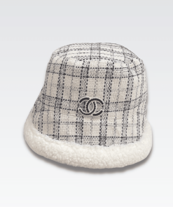 Chanel Cc Doulble Side Fluffy X Fantasy Tweed White