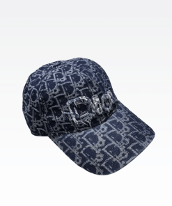 Dior Oblique Baseball Cap Navy Blue