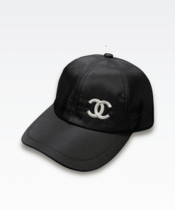 Chanel Cc Embroidery Baseball Cap Black