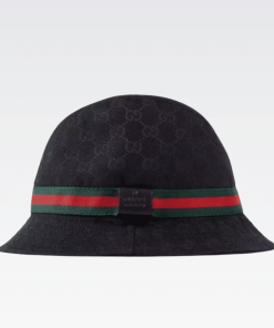 Gucci Gg Ssima Soft Web Fedora Hat Black