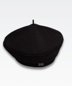 Dior Cotton Drill Beret Black