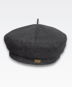 Dior Cotton Drill Beret Grey