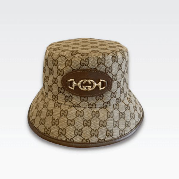 Gucci Gg Horsebit Bucket Hat Beige