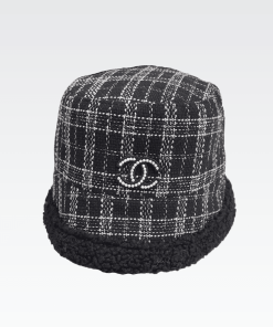 Chanel Cc Doulble Side Fluffy X Fantasy Tweed Black