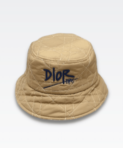 Dior Cannage Small Brim Bucket Hat Light Yellow