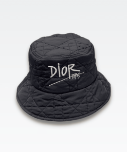 Dior Cannage Small Brim Bucket Hat Black
