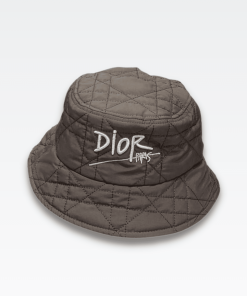 Dior Cannage Small Brim Bucket Hat Brown