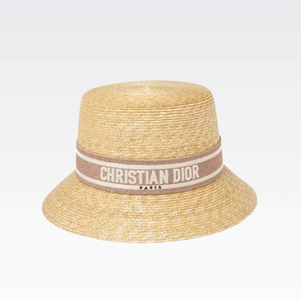 Dior Large Brim Hat With Pink Band
