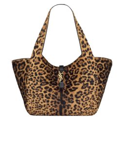 Saint Laurent Le 5 ? 7 Bea In Pony Hair Leather Leopard 31Cm 763435Aad0N2063