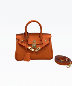 Hermes Birkin Mini Gold Hardware Epsom Orange 20Cm