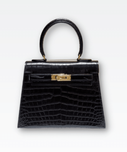 Hermes Mini Kelly K20 Gold-Toned Hardware Black 20Cm