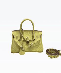 Hermes Birkin Mini Gold Hardware Epsom Light Yellow 20Cm