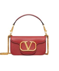Valentino Loc? Small Shoulder Bag In Calfskin Red 1W2B0K53Zxlm24