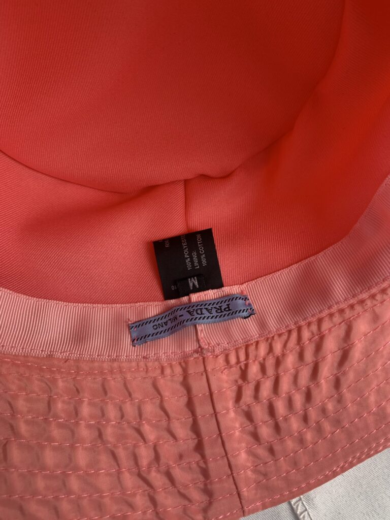 Prada Renylon Bucket Hat Sliver Pink - Image 5