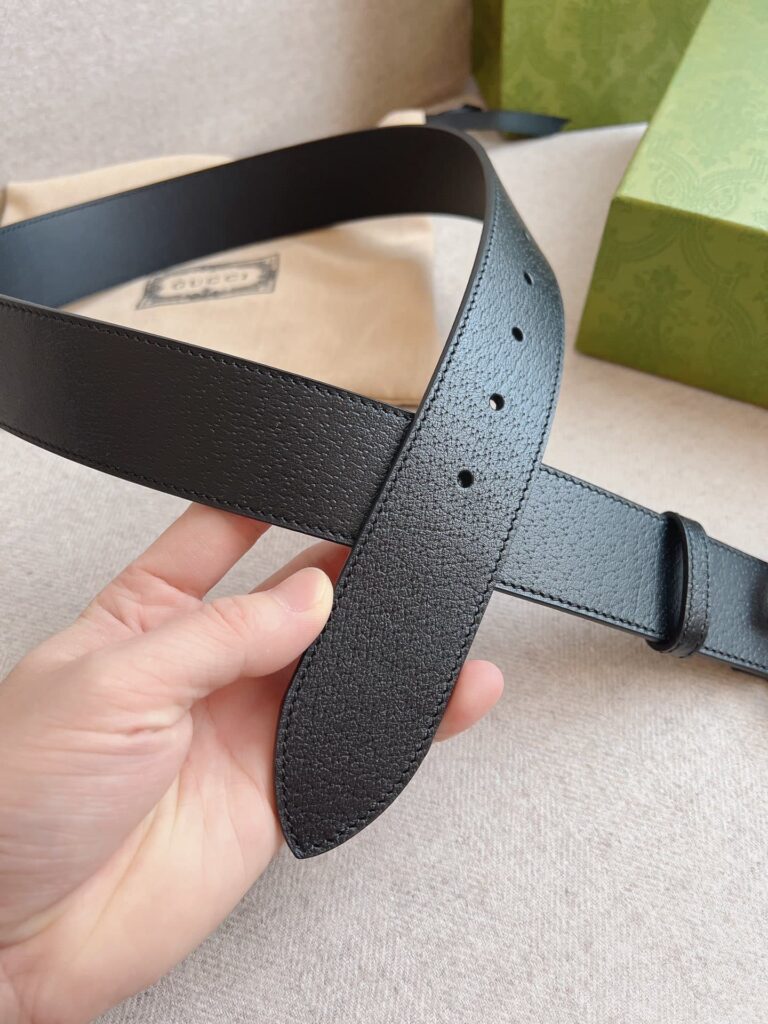 Gucci Mamon Gg Silver Logo Belt 4Cm - Image 4