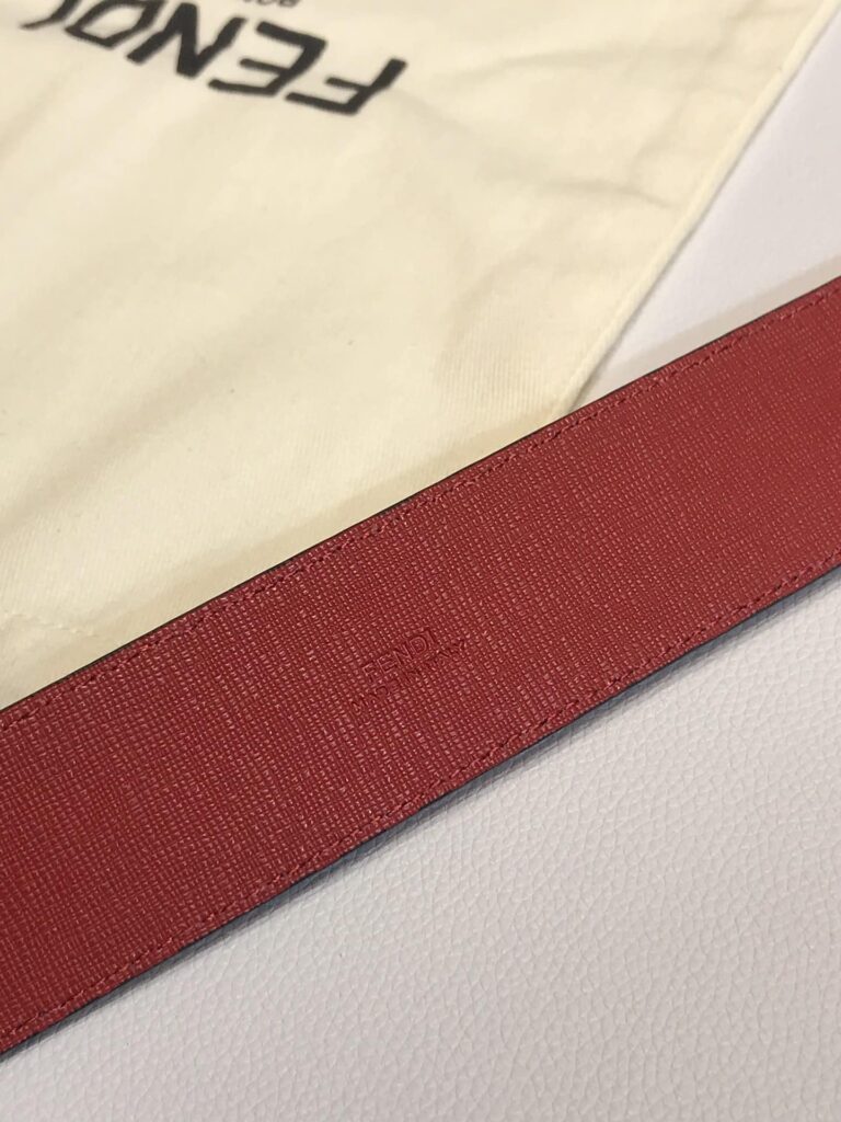 Fendi Ff Leather Betl Black 40Mm - Image 3