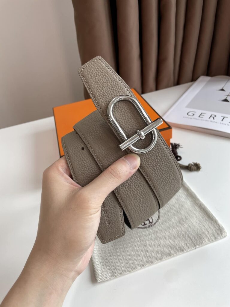 Hermes Reversible Leather Belt Brown 38Mm - Image 2