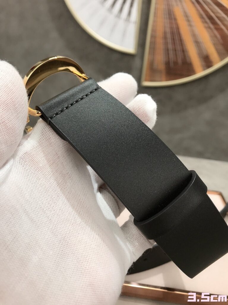 Dior 30 Montaigne Leather Belt Black 3.5Cm - Image 4