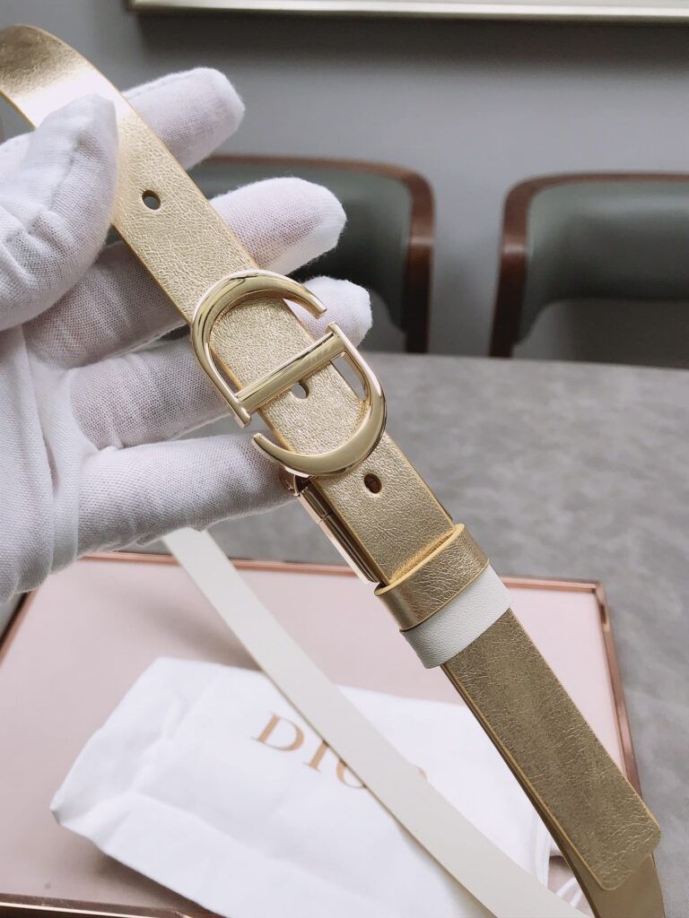 Dior 30 Montaigne Reversible Belt White 2Cm B0178Uwgb M01E - Image 3