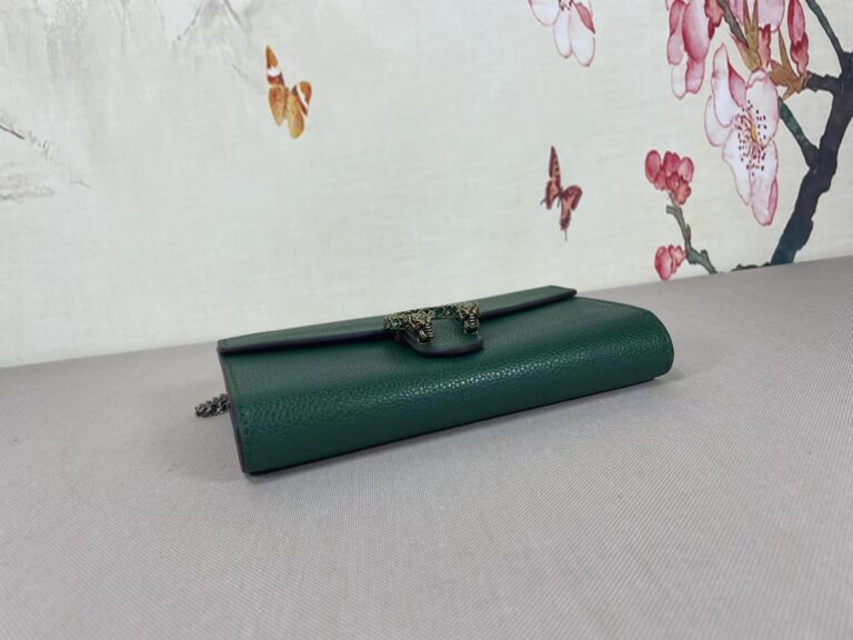 Gucci Women'S Dionysus Gg Supreme Chain Bag Green 20Cm 401231 Caogx 3120 - Image 6