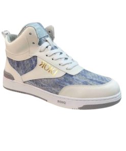 Dior B27 High Top Sneaker White Blue